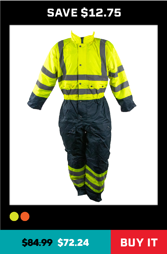 Portwest Class 3 Insulated Coveralls